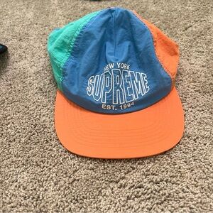 Supreme Multicolor Panel Cap gender neutral made in the USA good condition